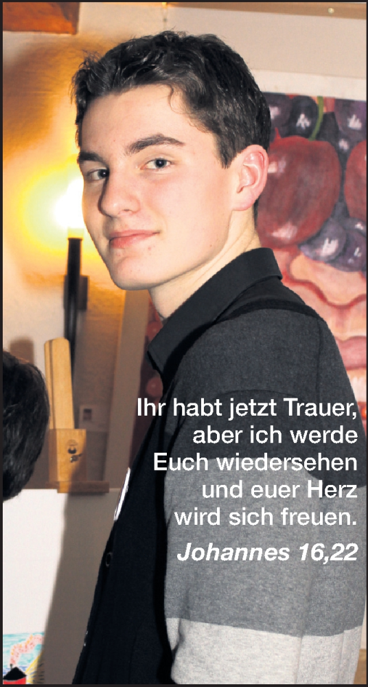  Traueranzeige für Jonas Altmann vom 31.10.2013 aus Rüsselsheimer Echo, Groß-Gerauer-Echo, Ried Echo